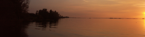 stralende zonsondergang